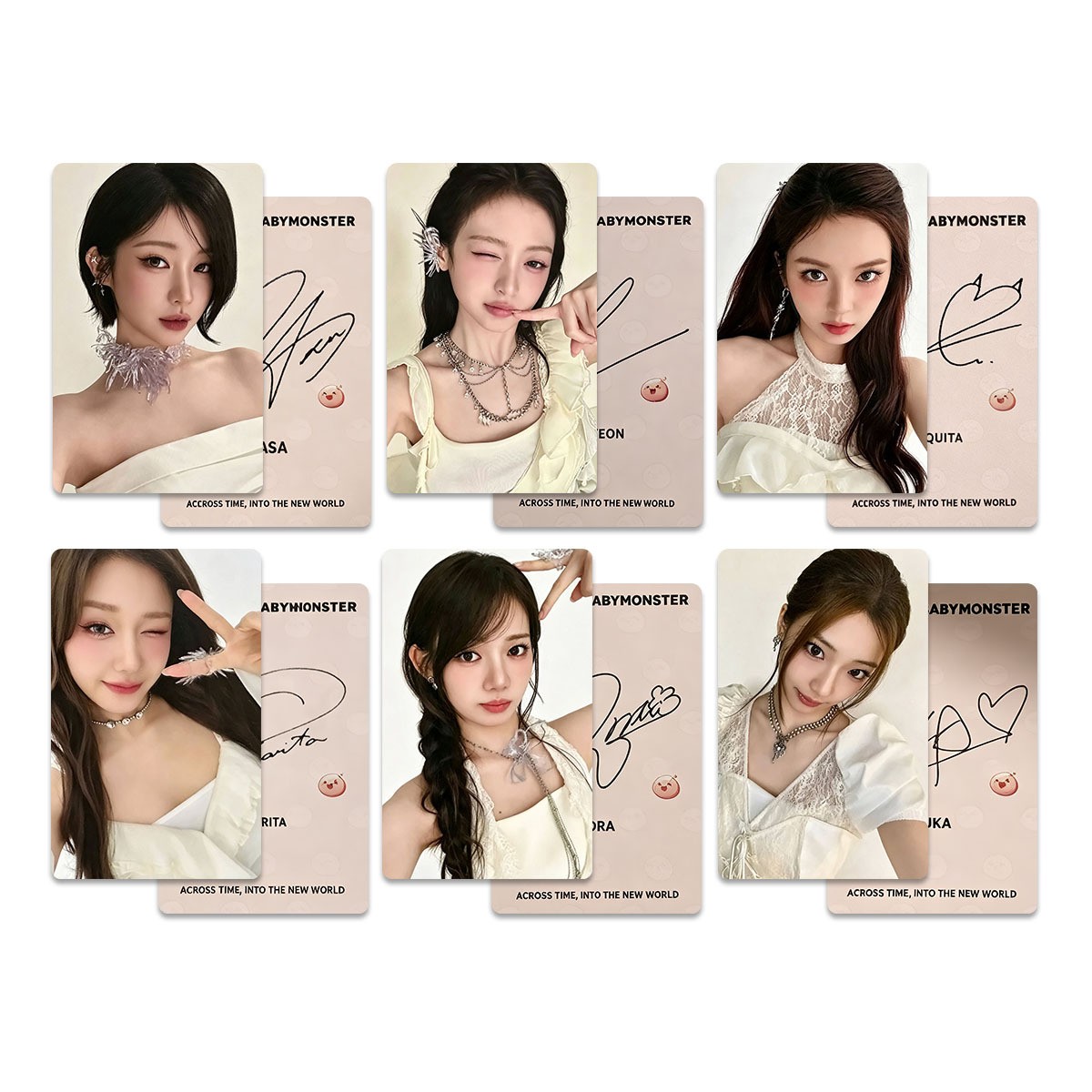 6pc/set HOT BABYMONSTER Ragnarok Ahyeon Pharita Group Photocard SpecialPhotocarD