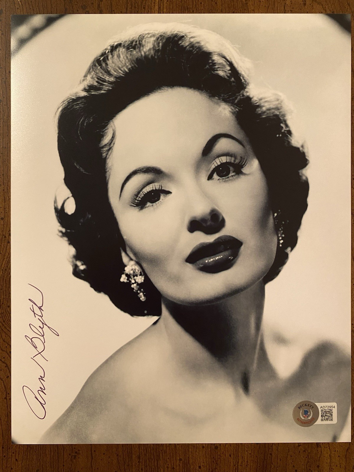 Ann Blyth Signed Autographed Photo Mildred Pierce Helen Morgan Story Beckett BAS