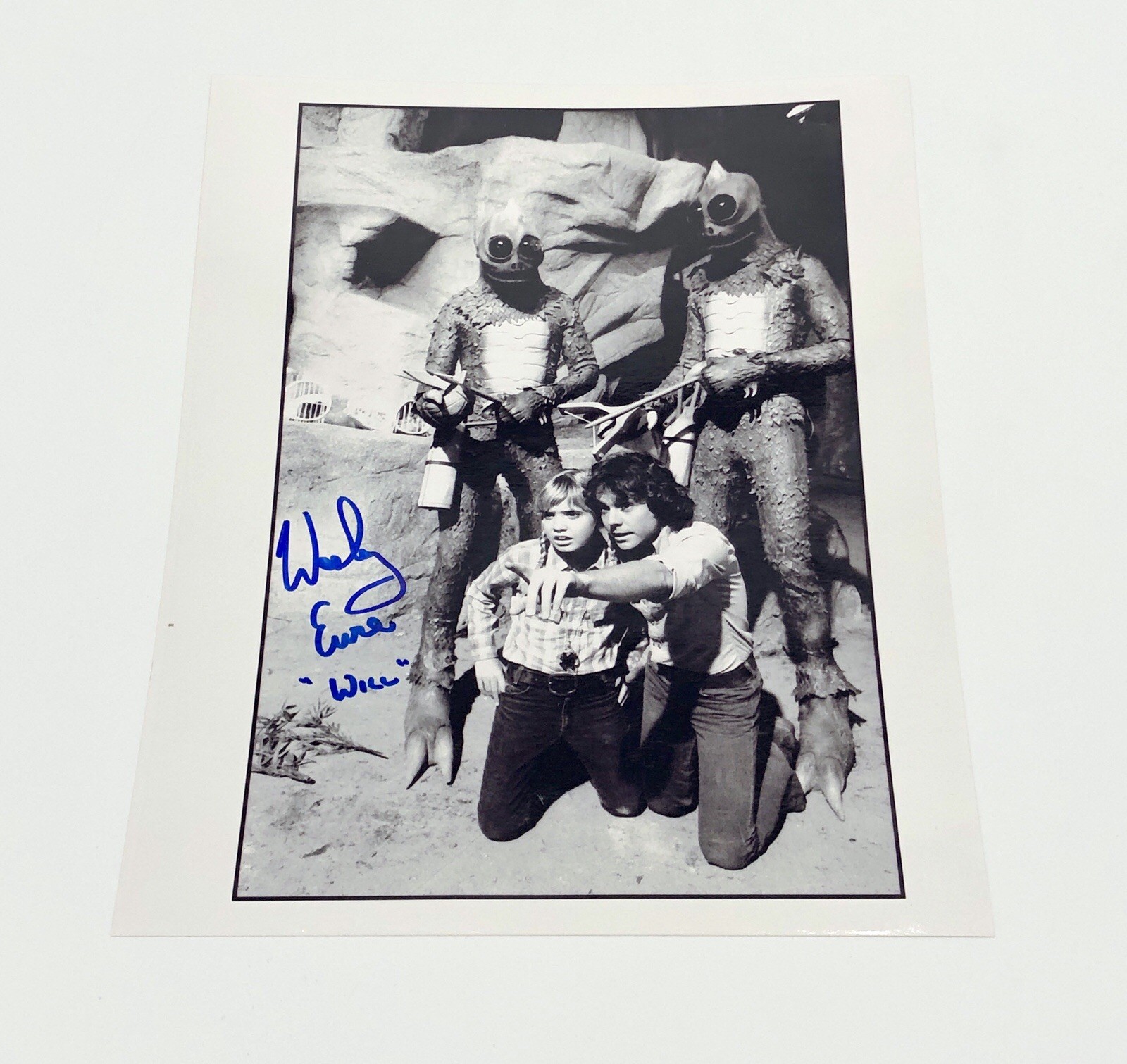 Wesley Eure SIGNED Land of the Lost Photo Will Marshall Autograph COA Sleestak