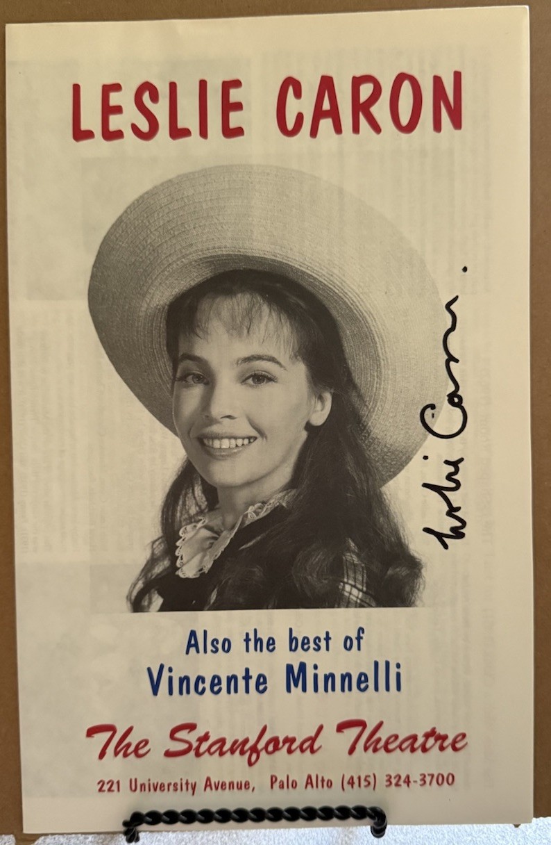 Gigi Leslie Caron SIGNED AUTOGRAPH Tribute Program COA BAS Beckett Father Goose