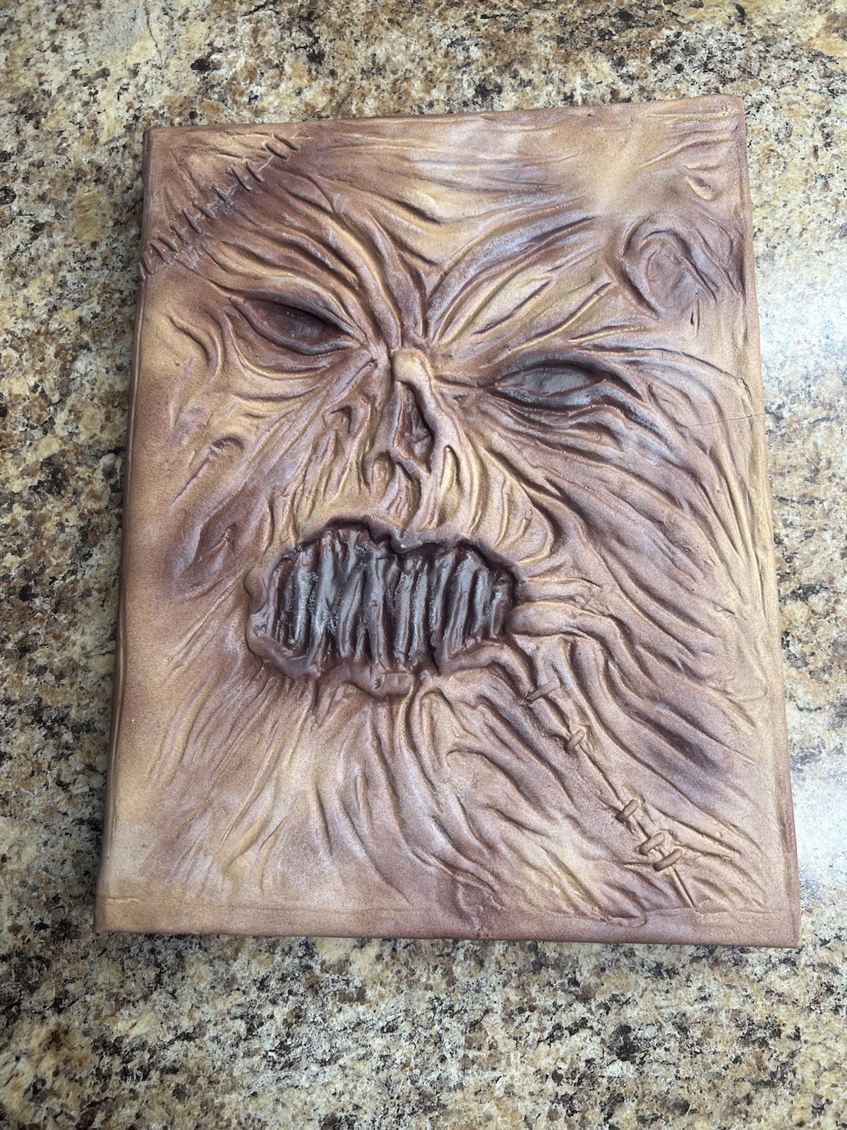 Necronomicon Ex Mortis Prop Replica Latex Cover Book of the Dead Horror Prop