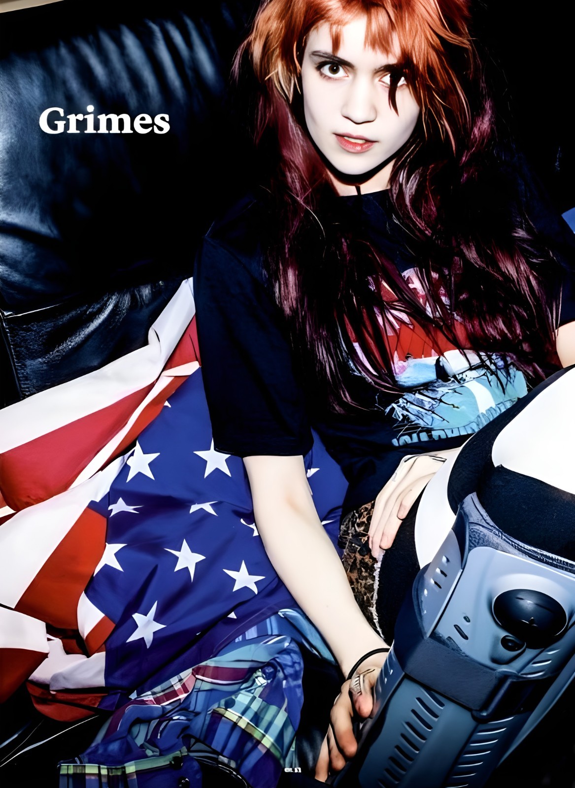 11.69×16.54 Grimes Claire Boucher Poster Musikexpress Photoshoot