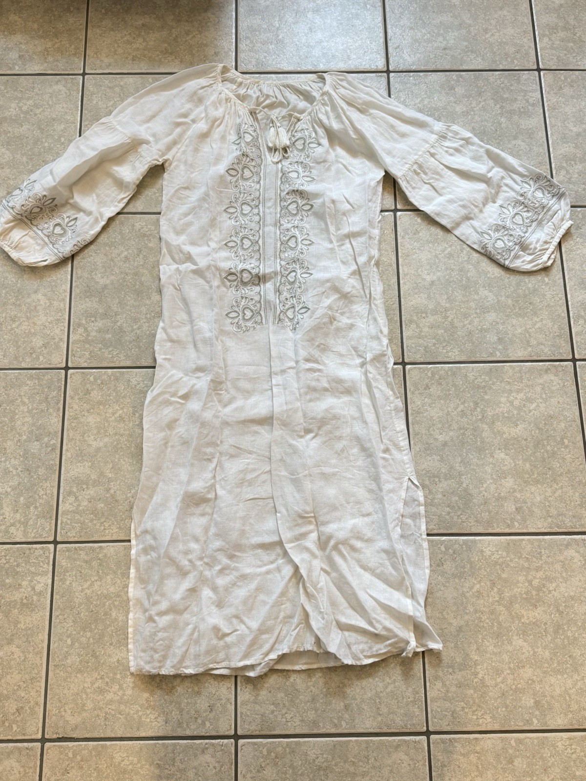 Anne Heche Personally Owned & Worn White Embry Boho Dress