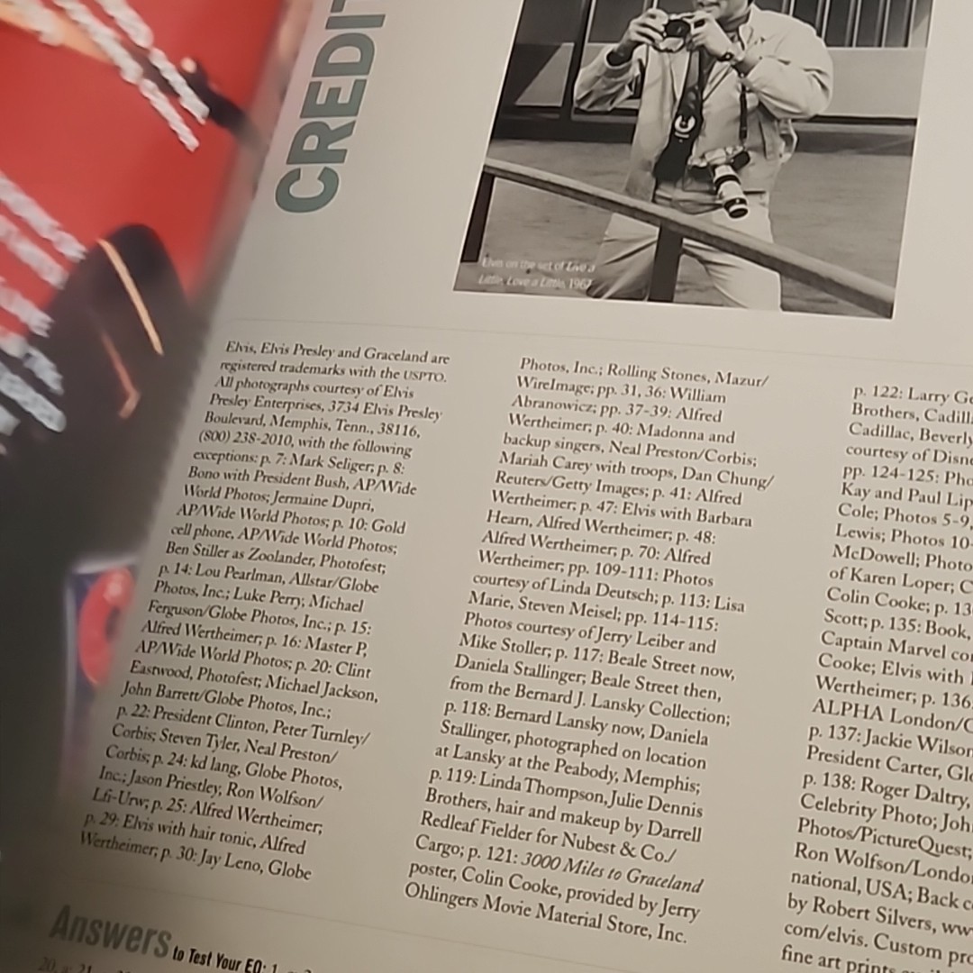 Elvis Presley Then & Now Official 2002 Graceland 25th Anniversary Book Only