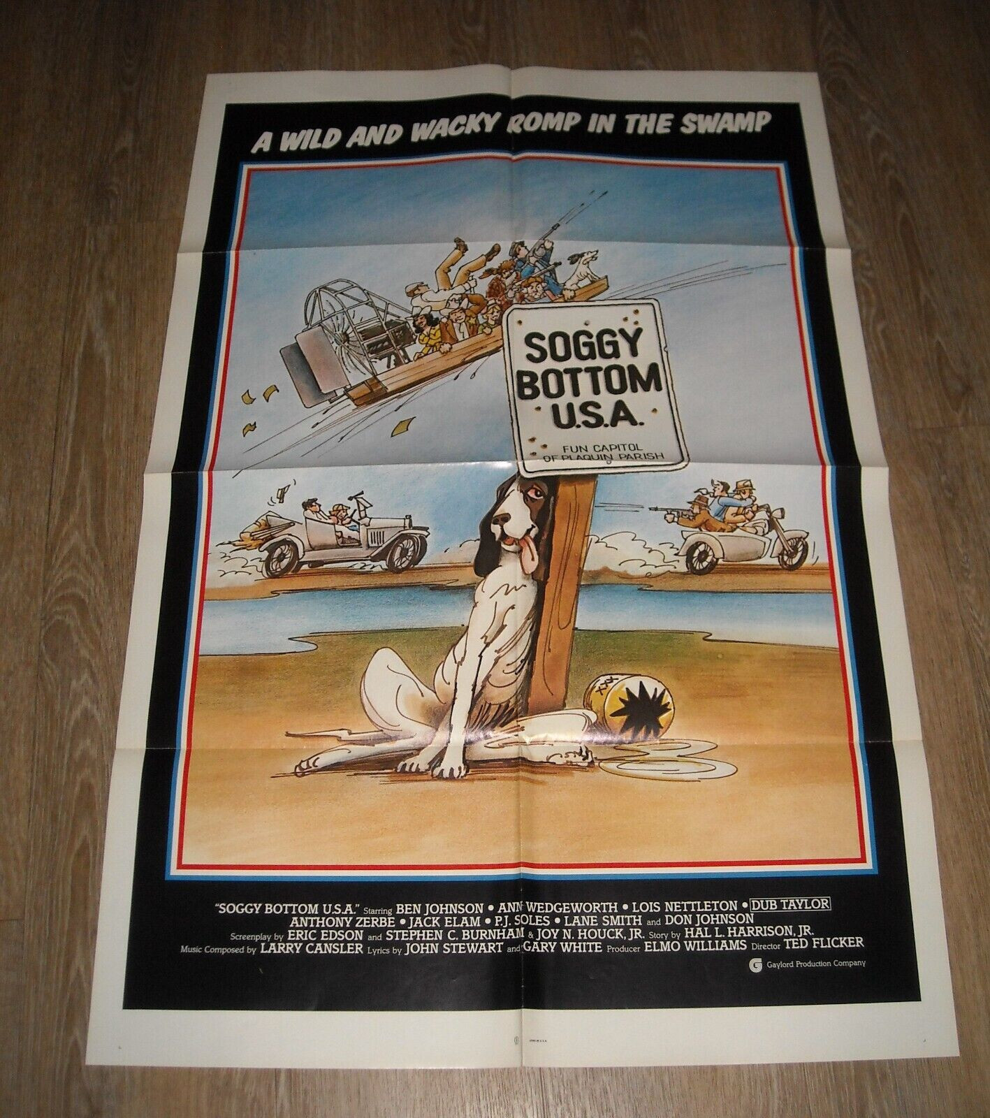 SOGGY BOTTOM U.S.A. original 1981 one sheet movie poster DON JOHNSON/BEN JOHNSON