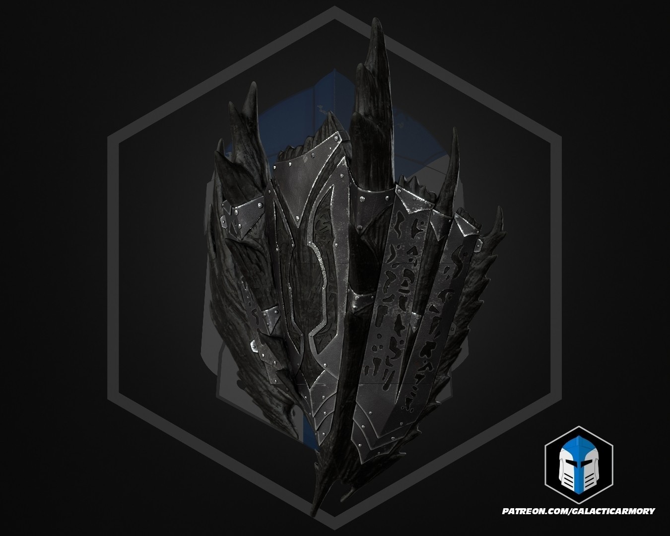 3d printed Daedric Shield Replica Skyrim Elder Scrolls Prop Cosplay 1/1