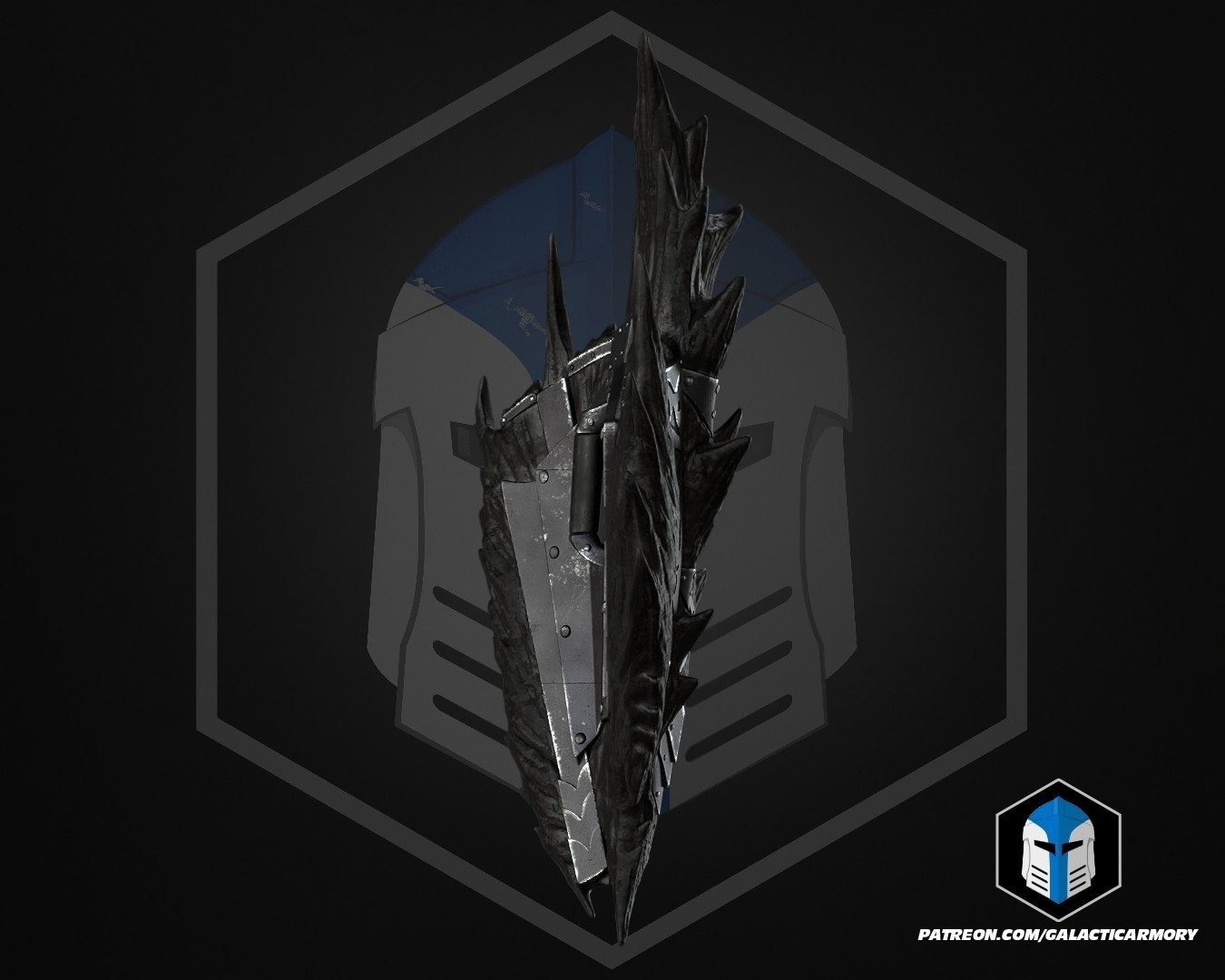 3d printed Daedric Shield Replica Skyrim Elder Scrolls Prop Cosplay 1/1