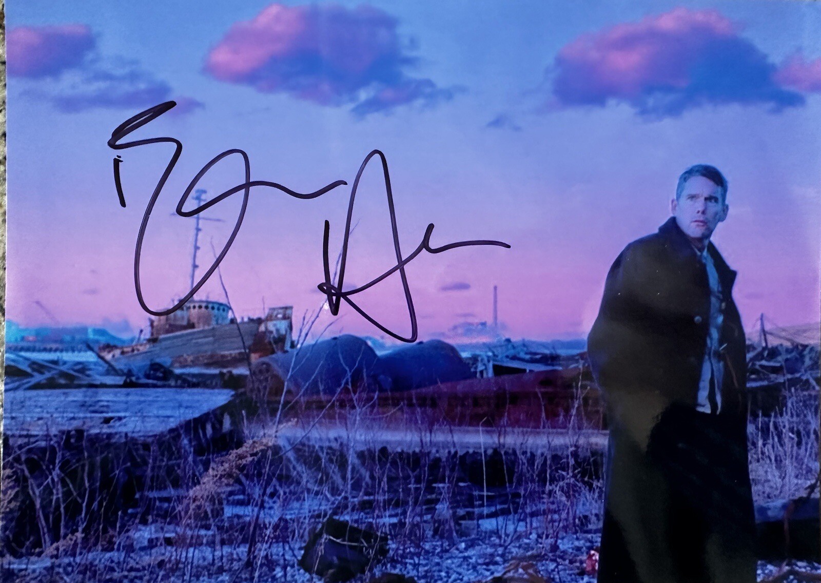 Ethan Hawke signed 8×10 photo in person. First Reformed