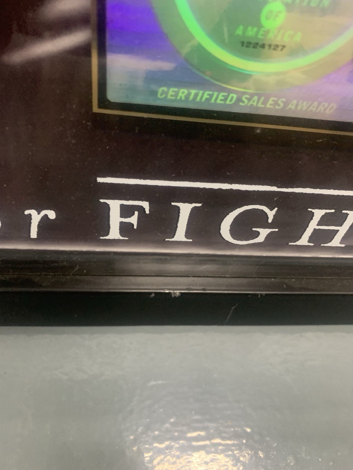 Five For Fighting “The Battle For Everything” RIAA Gold Record Award