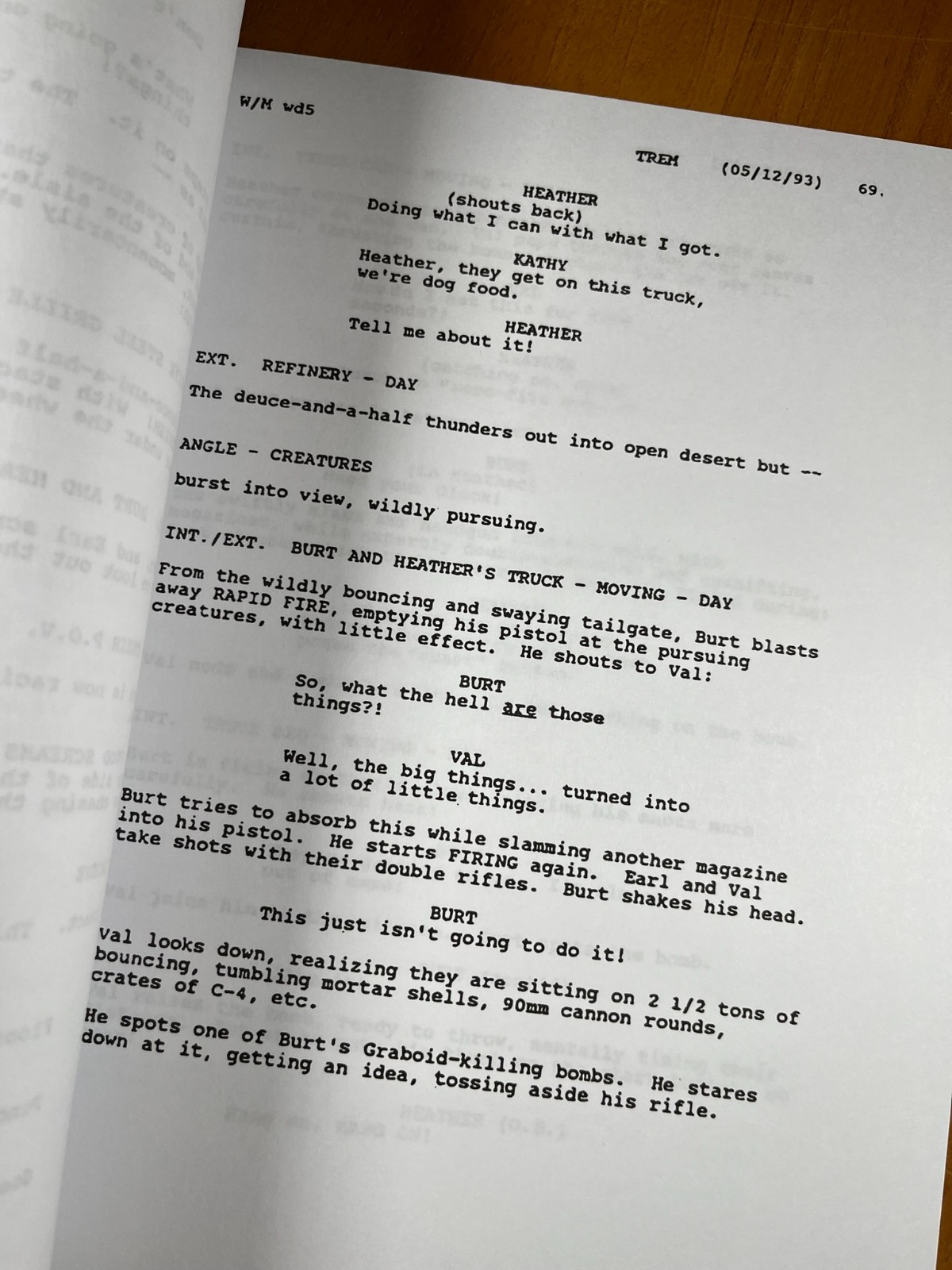 Tremors & Tremors 2 Scripts Signed- Autograph Reprints- Graboids