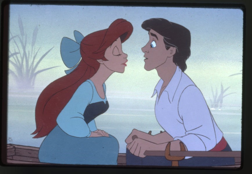 The Little Mermaid 1989 Animation Original 35mm Photo Transparency Ariel & Eric