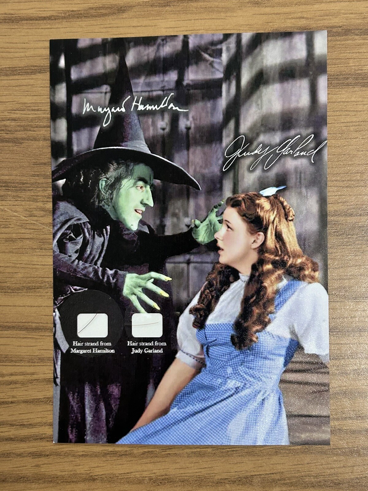 Wizard Of Oz Relic Judy Garland & Margaret Hamilton Hair Strand Dorothy Wicked
