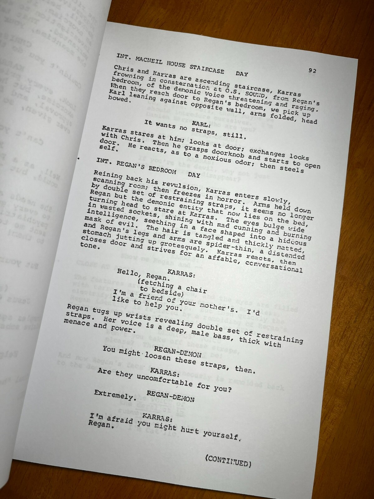 The Exorcist Script Signed- Autograph Reprints- 137 Pages- William Peter Blatty
