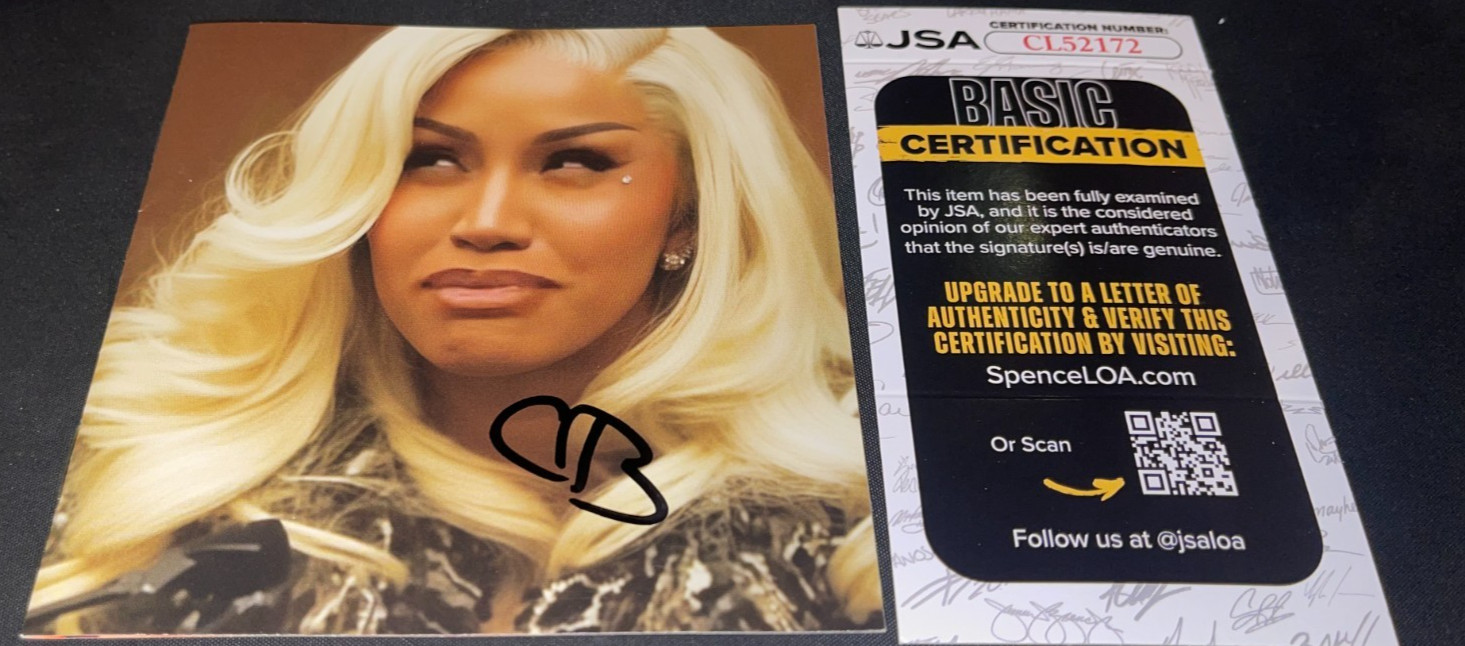 Cardi B Rapper Am I The Drama Signed Autographed Jacket Booklet JSA
