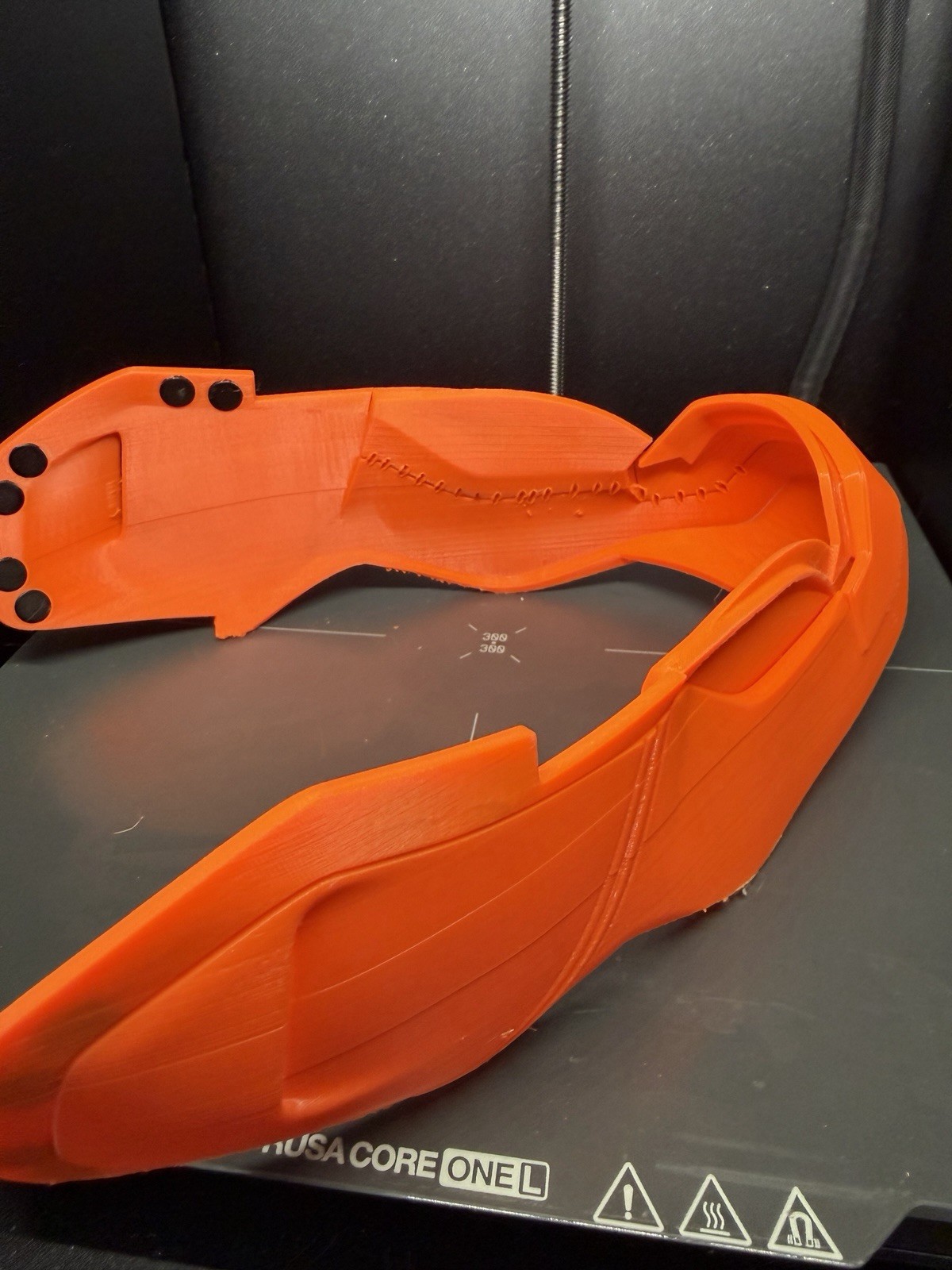 3D Printed Iron Man Helmet Raw PLA Kit 3‑Piece Fits 24” Head AS‑IS