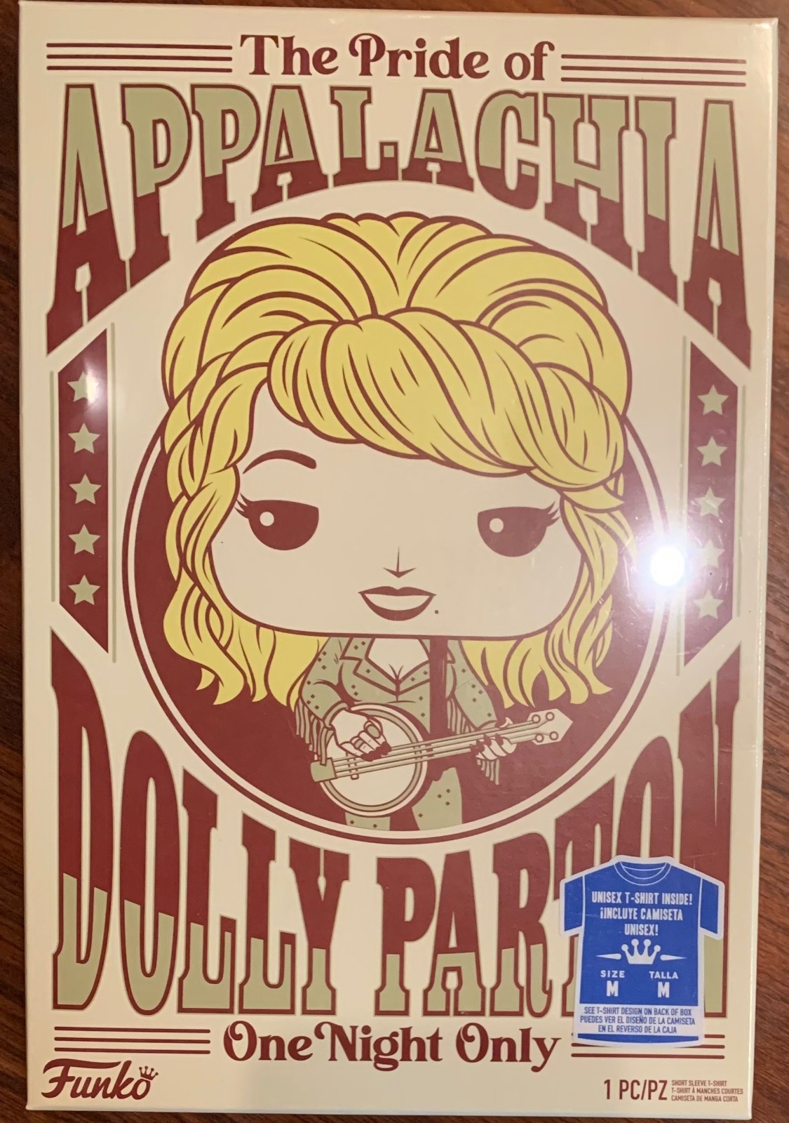 Dolly Parton FUNKO boxed size M Pride of Appalachia T-Shirt FREE SHIPPING