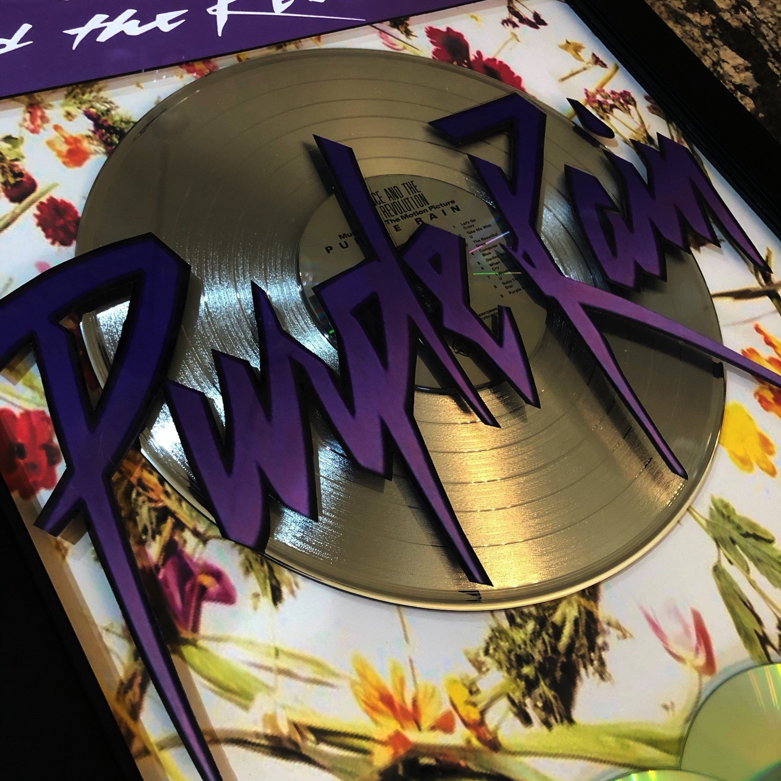 BIG! PRINCE ( Purple Rain ) 5X Platinum Music Award Vinyl LP Record CD