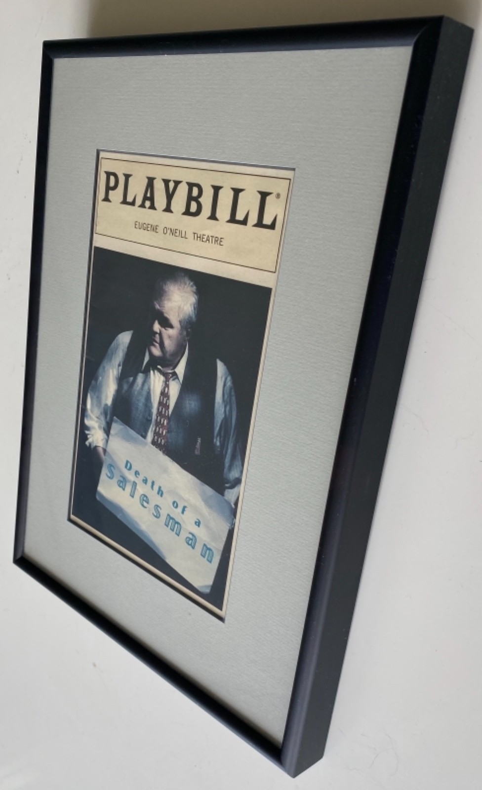 Framed PLAYBILL – Eugene O’Neill Theatre : DEATH OF A SALESMAN : 12.5″ x 9.25″