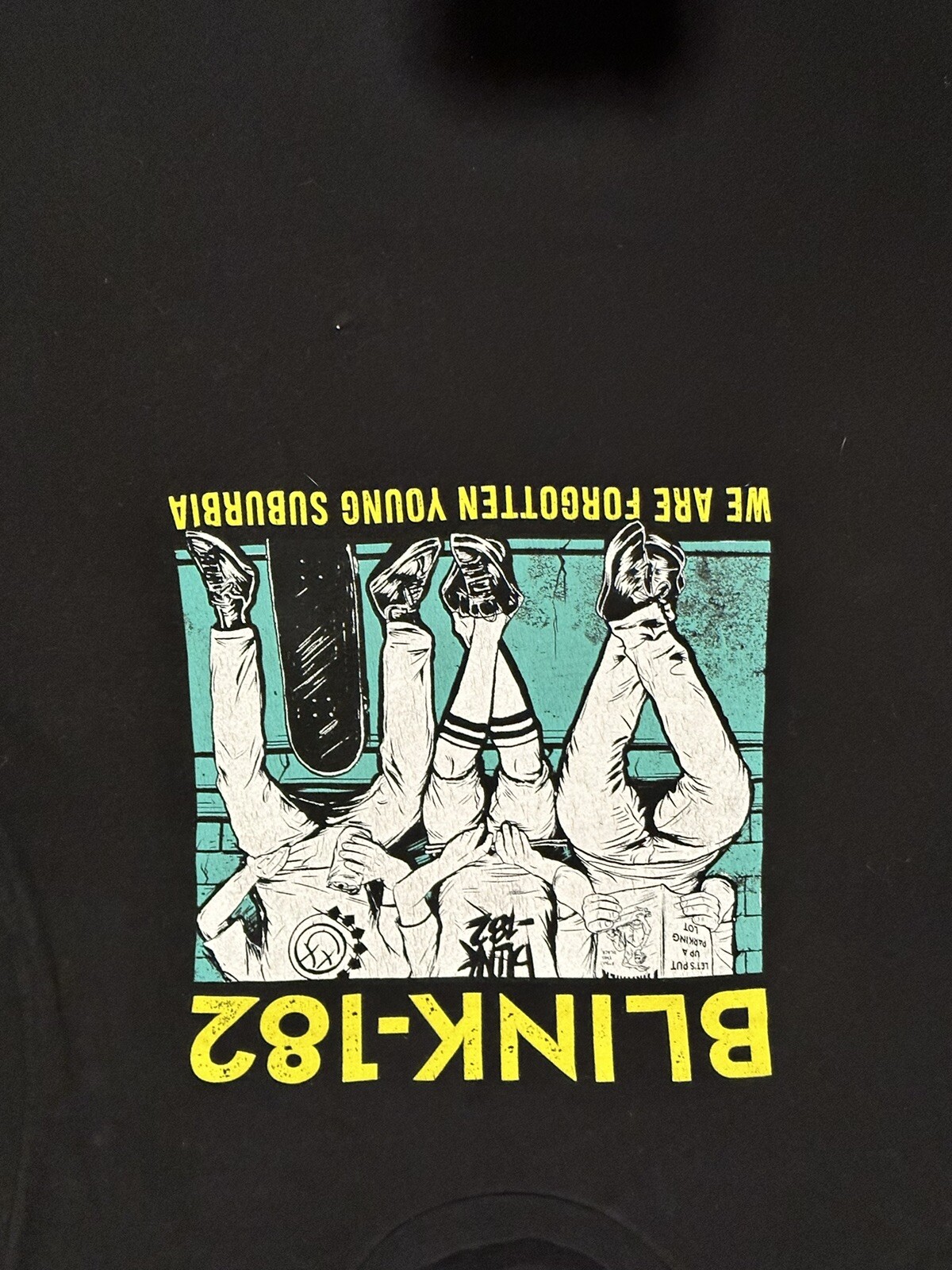 Blink 182 We Are Forgotten Young Suburbia Large T-Shirt 100% Ringspun Cotton