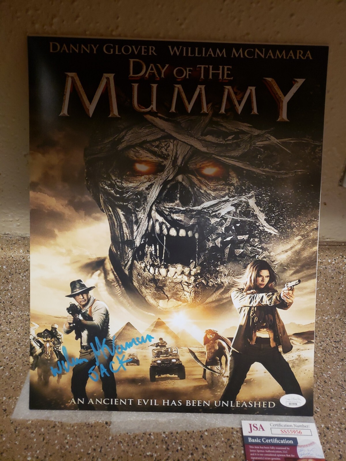 🌟WILLIAM MCNAMARA🌟 SIGNED🤩”NEW”🤩MUMMY 11X14″POSTER💥💥JSA COA & HOLOGRAM💥