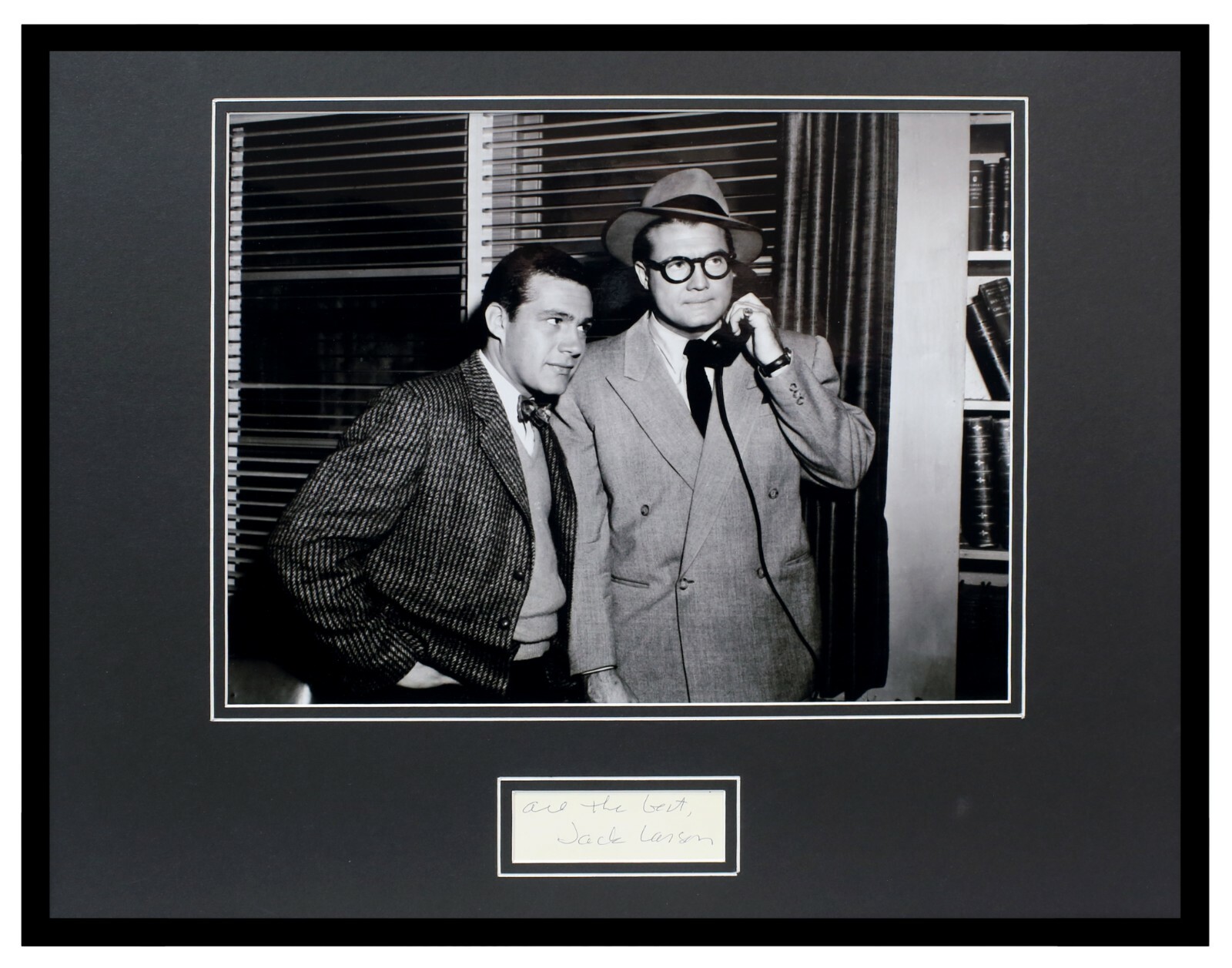 Jack Larson Signed Framed 16×20 Photo Display Superman