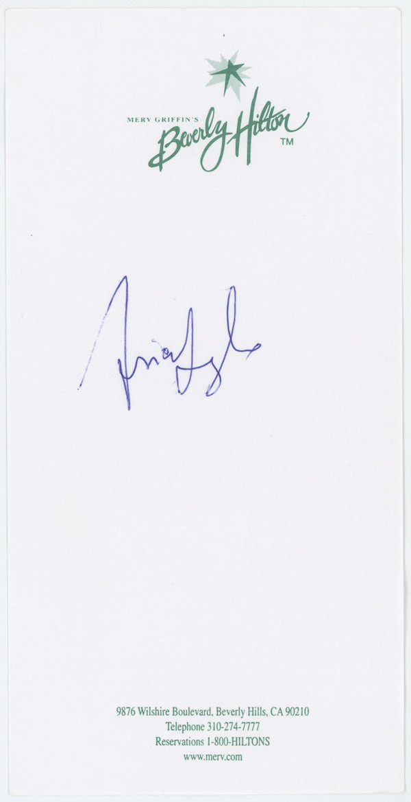Asia Argento Land Of The Dead Autographed Signed Album Page AMCo COA 26735