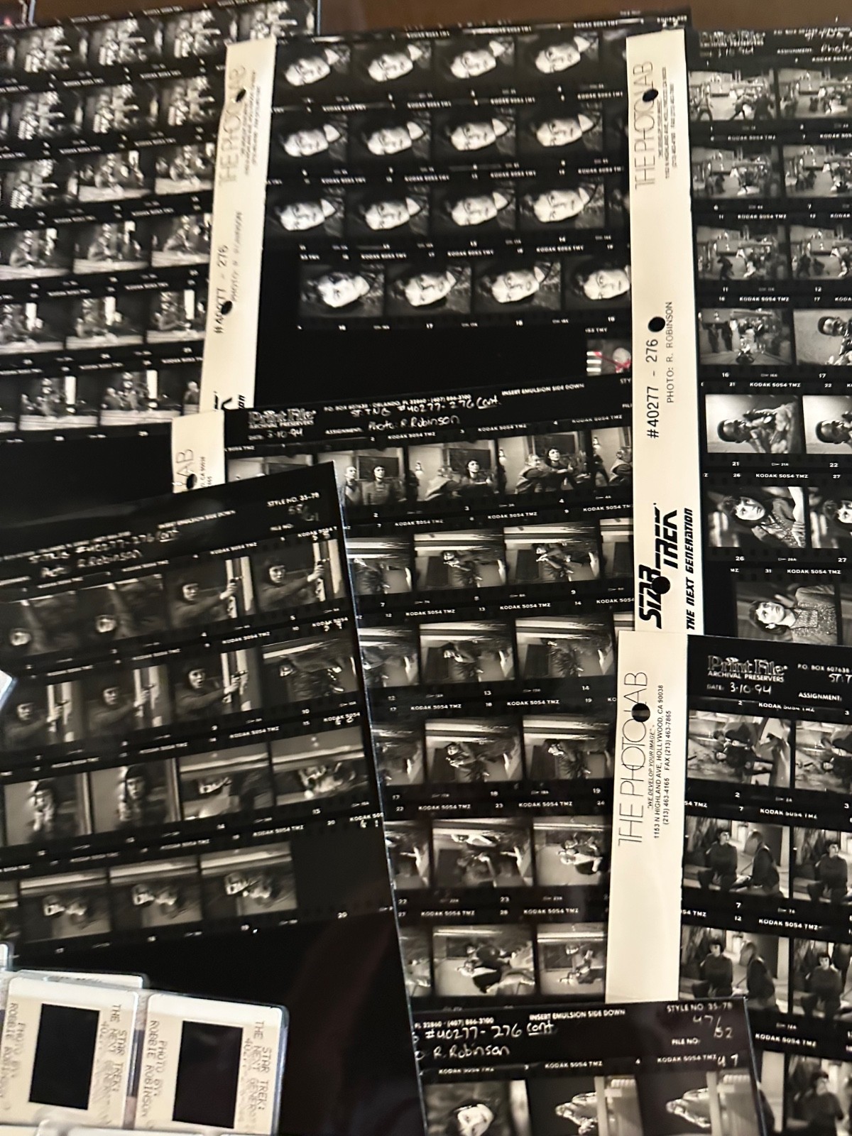 STAR TREK THE NEXT GENERATION TNG TV SHOW PRESS KIT LOT OF EPISODIC 276 SLIDE