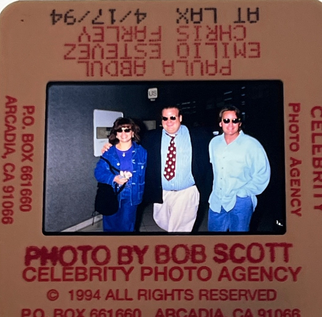 VINTAGE CHRIS FARLEY EMILIO ESTEVEZ ORIGINAL Photo 35mm Slide Transparency #777