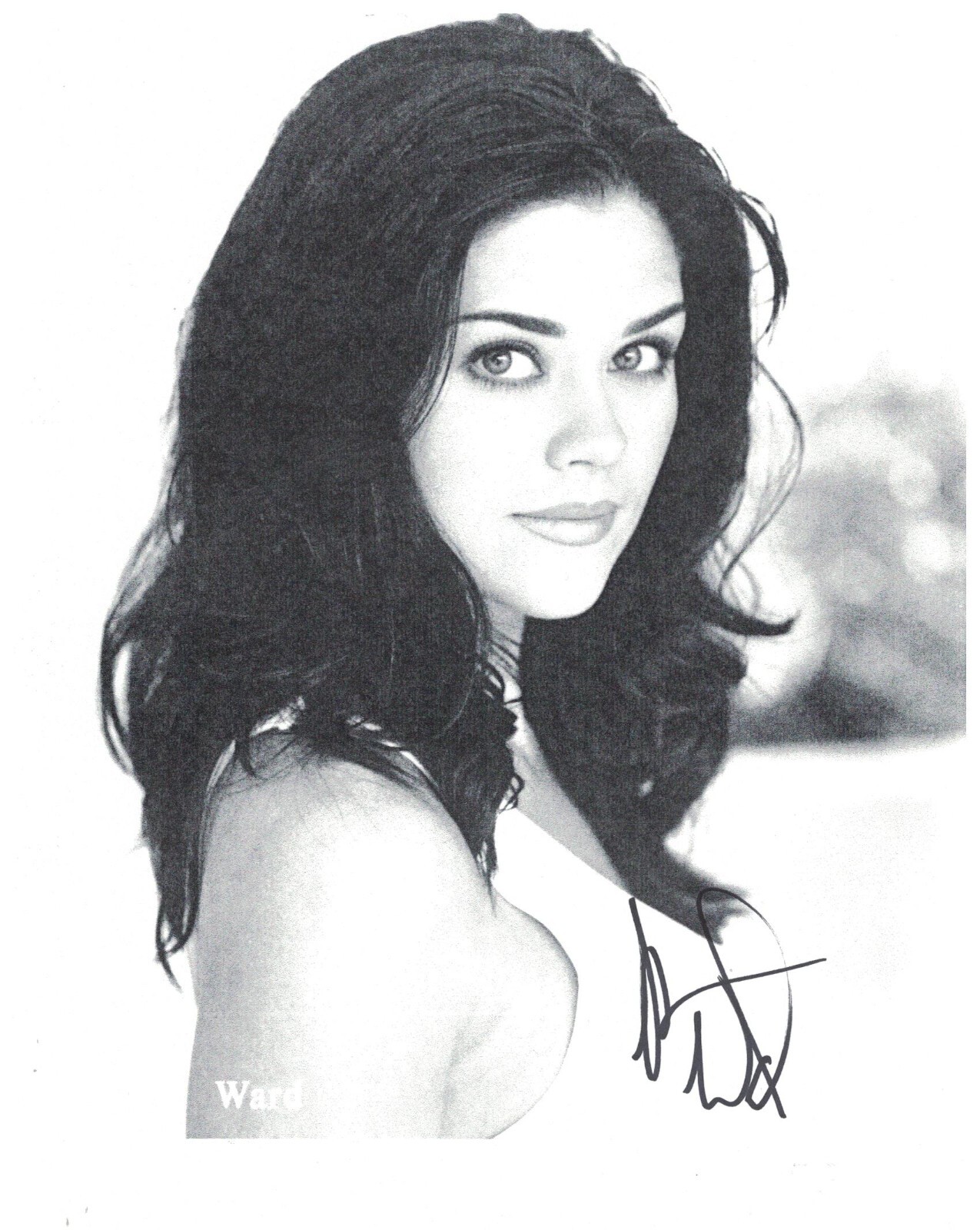 SUSAN WARD Autographed 8X11 Shallow Hal Sunset Beach FREE SHIPPING Hercules Xena