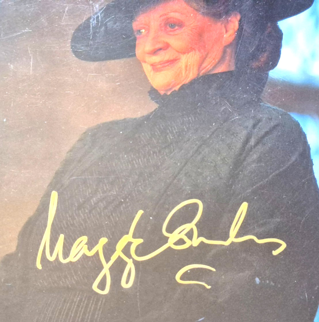 MAGGIE SMITH SIGNED AUTOGRAPHED PHOTO PSA COA ENCAPSULATED RARE HARRY POTTER