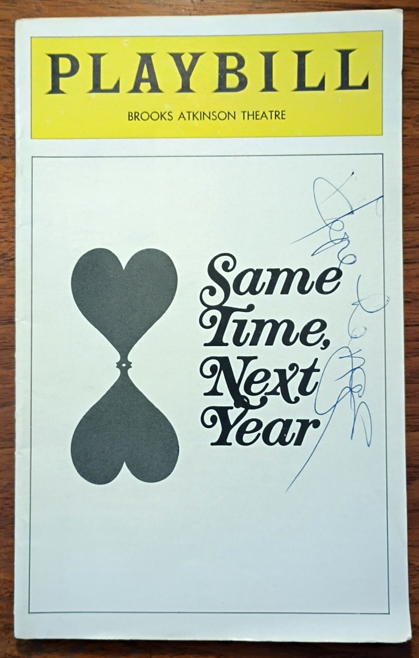Hope Lange (1933-2003) Signed Playbill “SAME TIME NEXT YEAR” May 1977