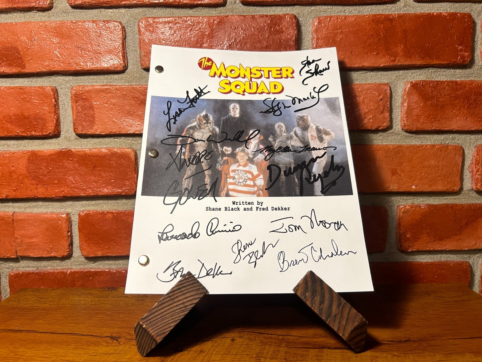 The Monster Squad Autographed Cast Signed Script Screenplay Reprint 80’s Horror