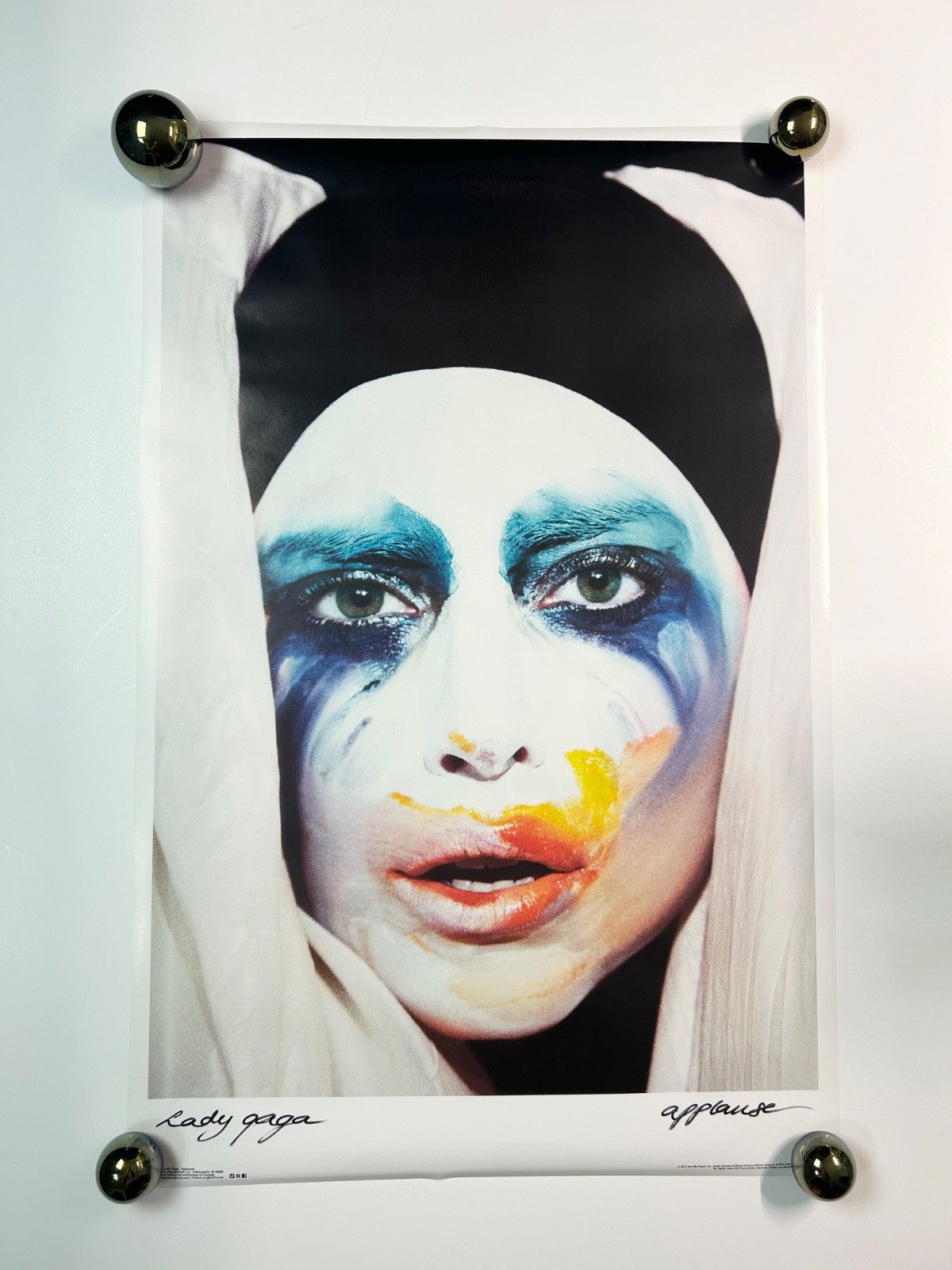RARE Out of Print Lady Gaga ARTPOP Applause 2013 Licensed Original Poster