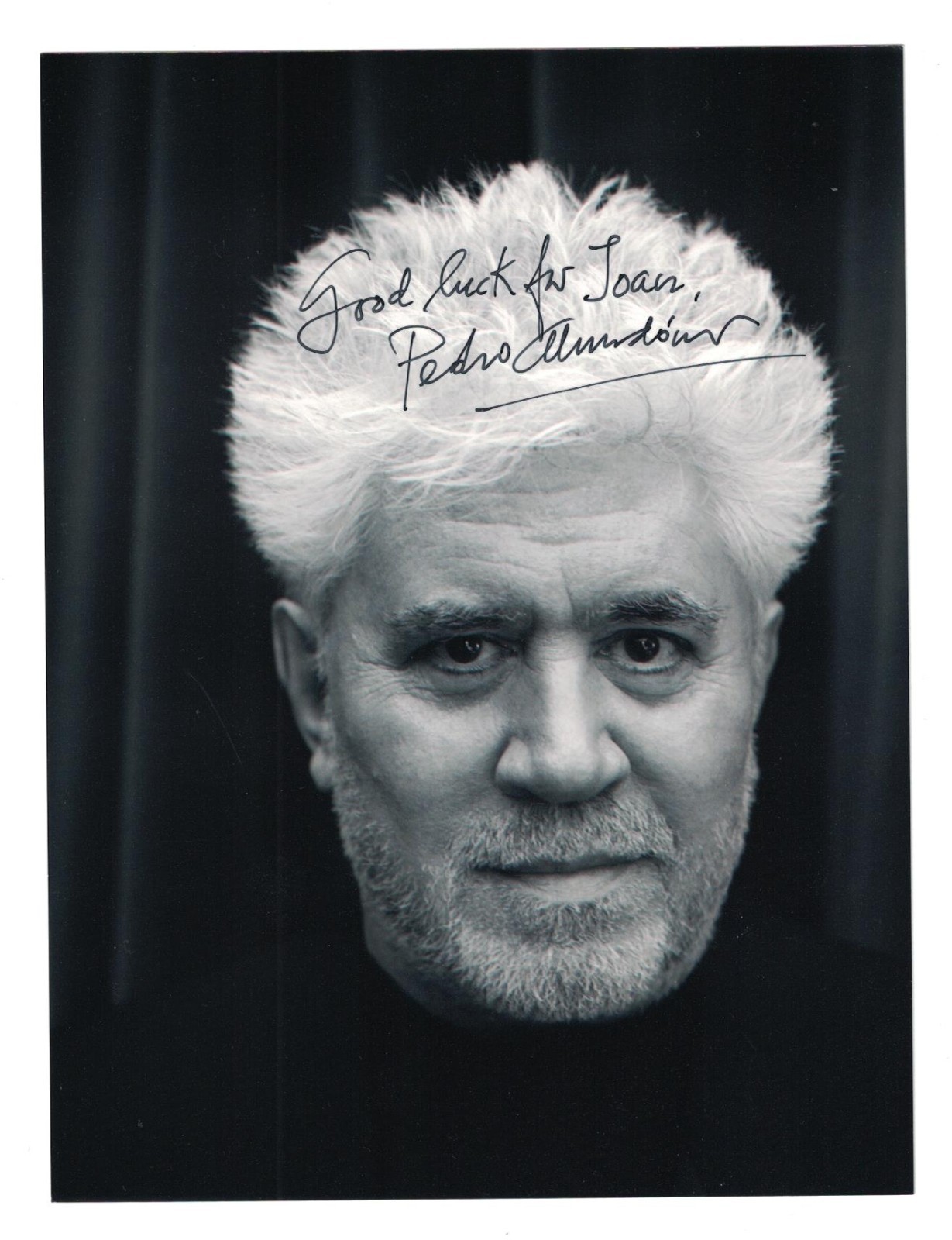 Pedro Almodovar Signed Autographed 8 x 6 Photo Actor Director