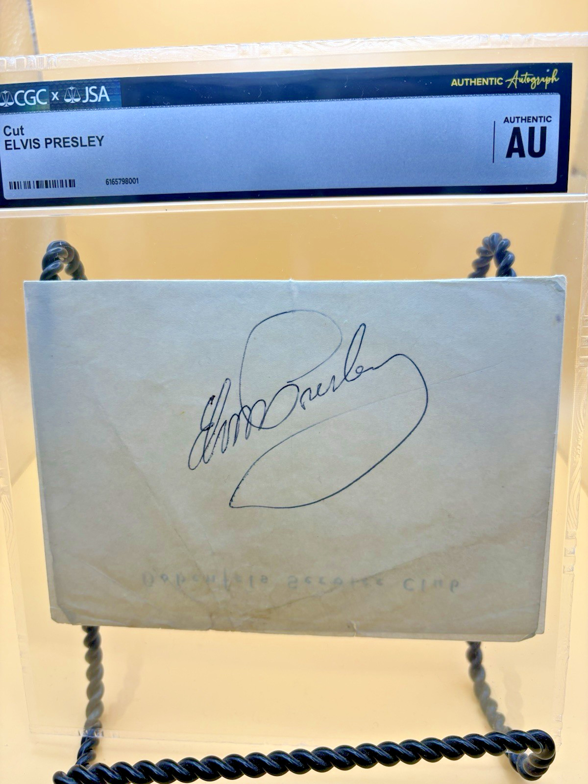 Elvis Presley Autograph Army 1959 / JSA/ CGC AUTHENTICATED. RARE