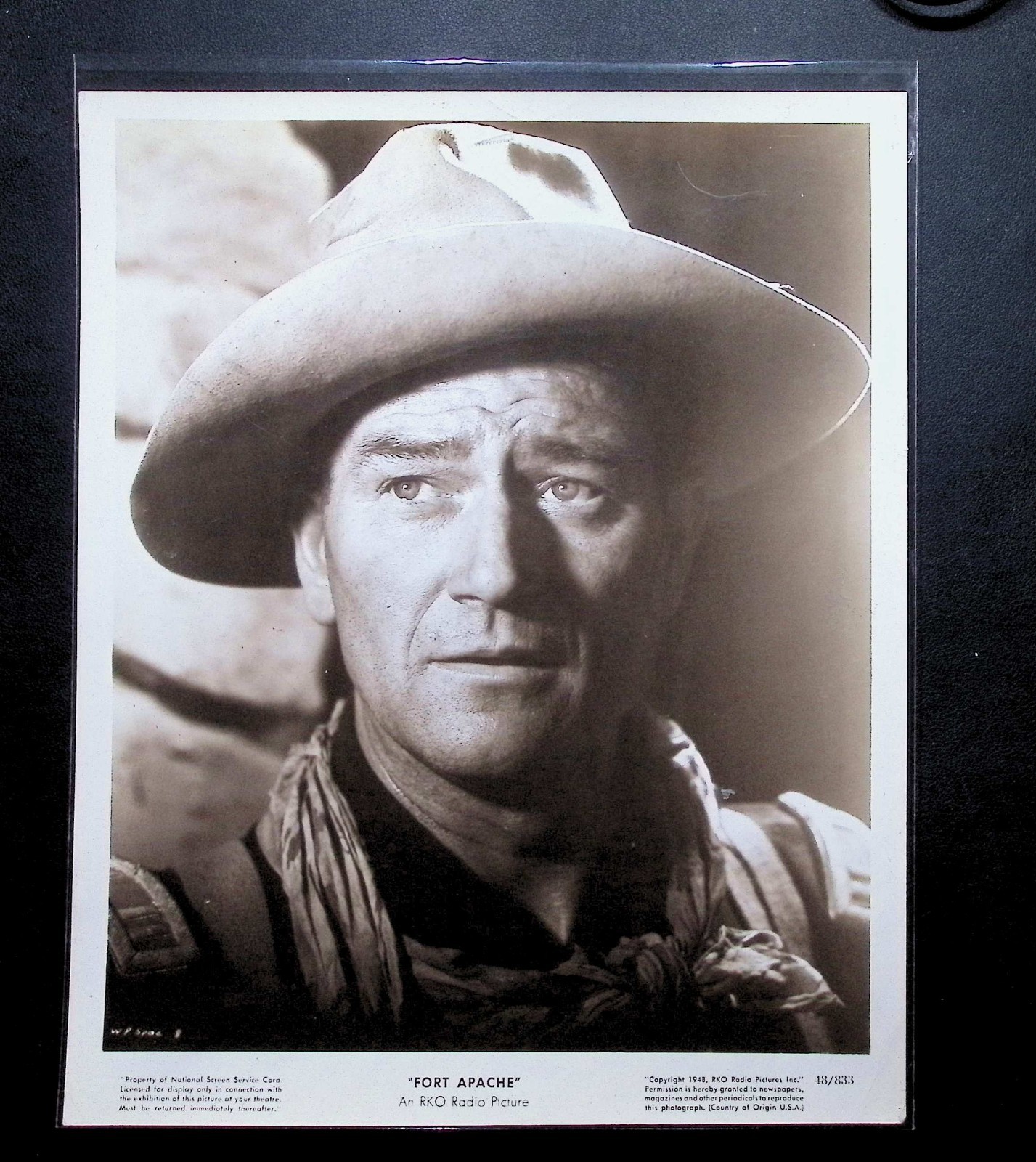 John Wayne Fort Apache 1948 Original RKO 8×10 Movie Still Portrait Western