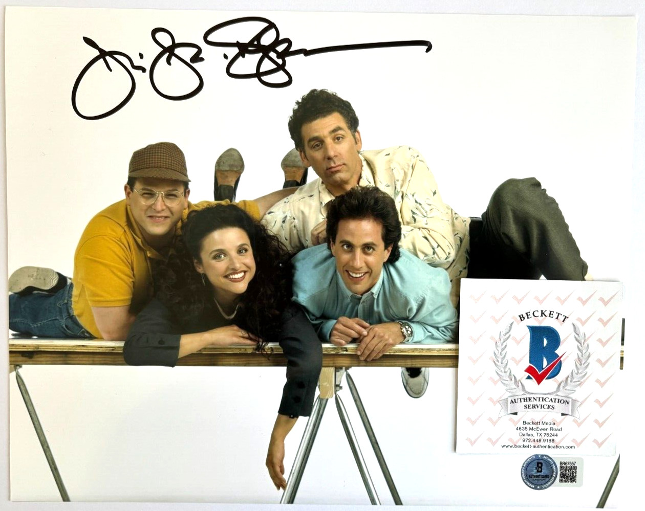 JULIA LOUIS DREYFUS SIGNED 8X10 PHOTO VEEP SELINA MEYER SEINFELD ELAINE F BAS