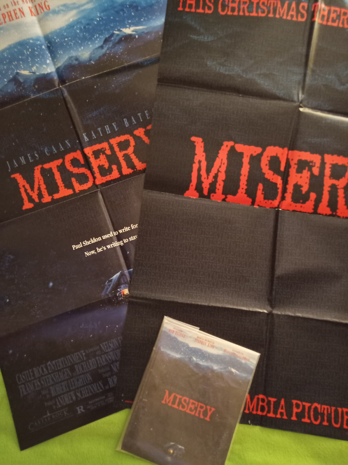“Misery” Original Movie Press Kit, (2) Posters and (8) Photos 1990