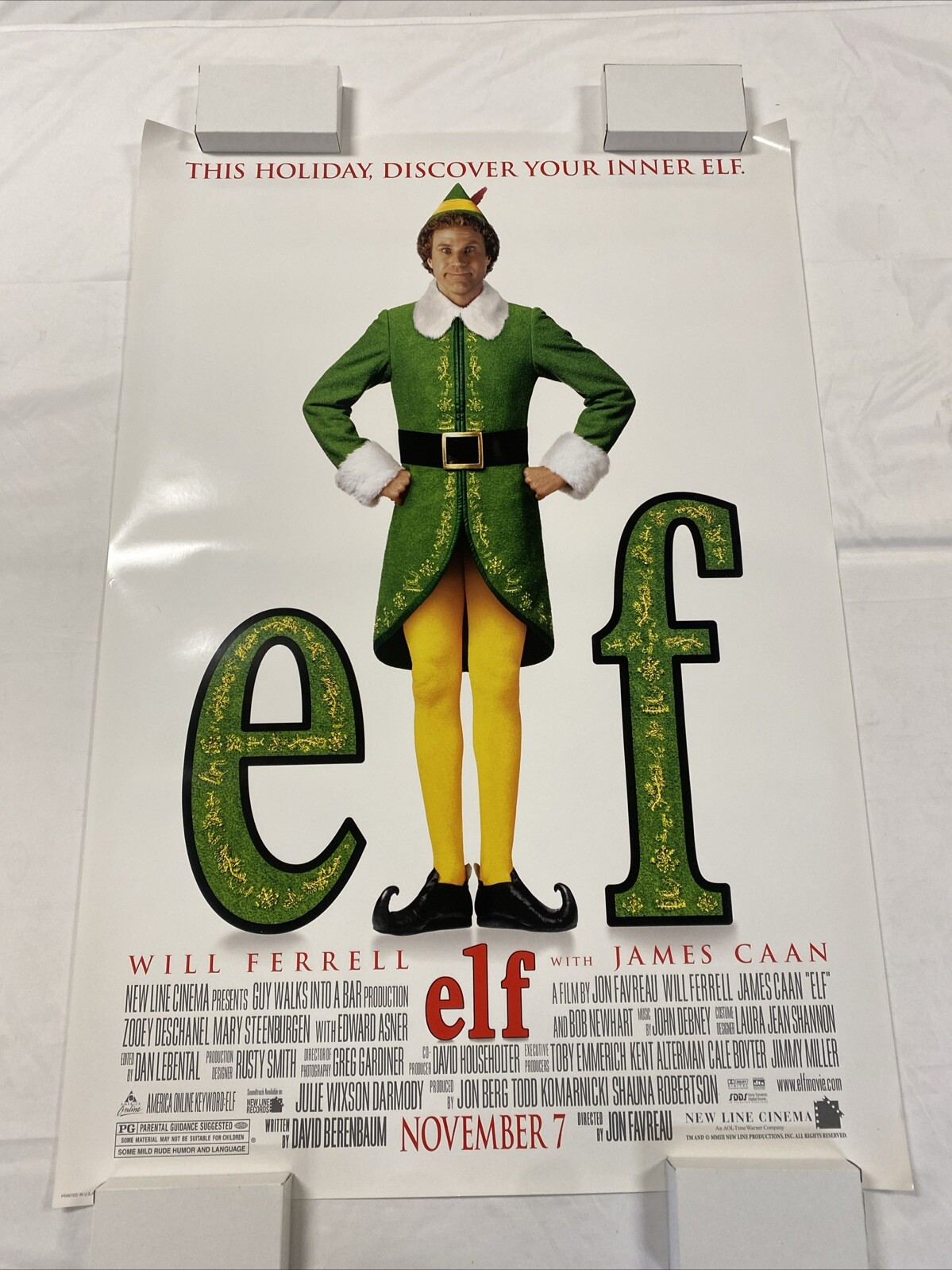 2003 ELF ORIGINAL ROLLED UNUSED THEATRICAL 27×40 ONE SHEET MOVIE POSTER MINTY
