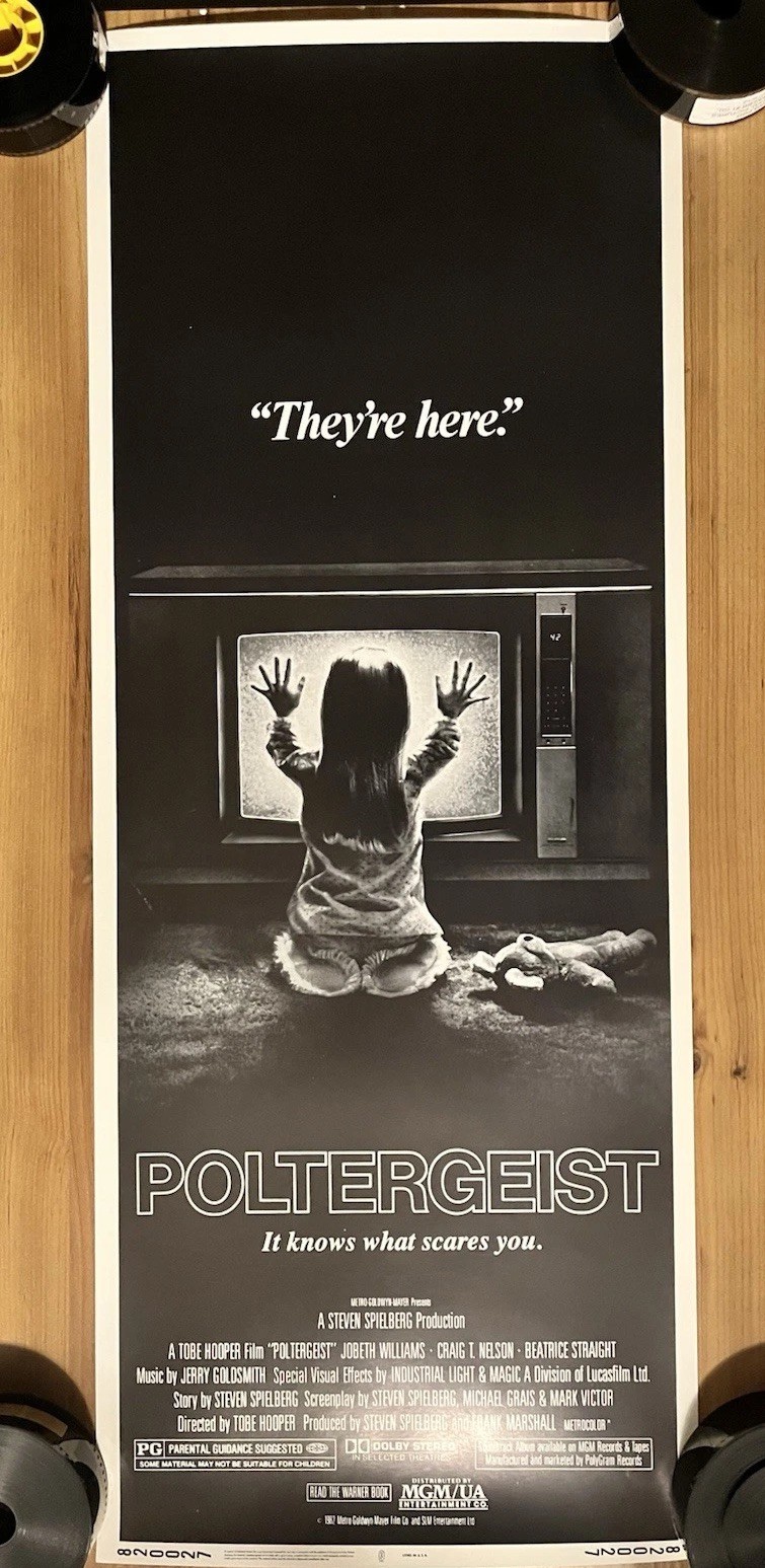 POLTERGEIST Insert Movie Poster 14 x 36 – Mint Cond., Hooper, Spielberg