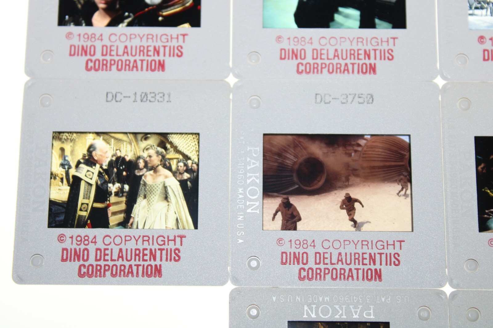 DUNE – 14 press kit slides Kyle MacLachlan Virginia Madsen José Ferrer Sting