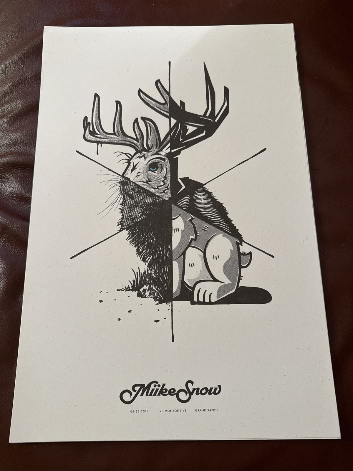 MIIKE SNOW Concert Poster 12”x18” Grand Rapids 2017 Show