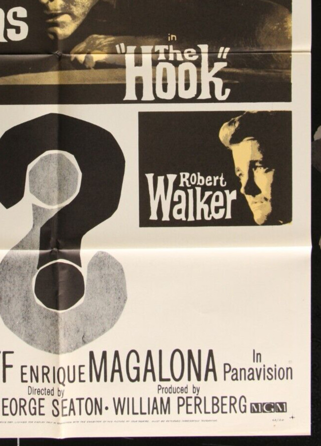 The Hook (1963) – original movie poster – Kirk Douglas