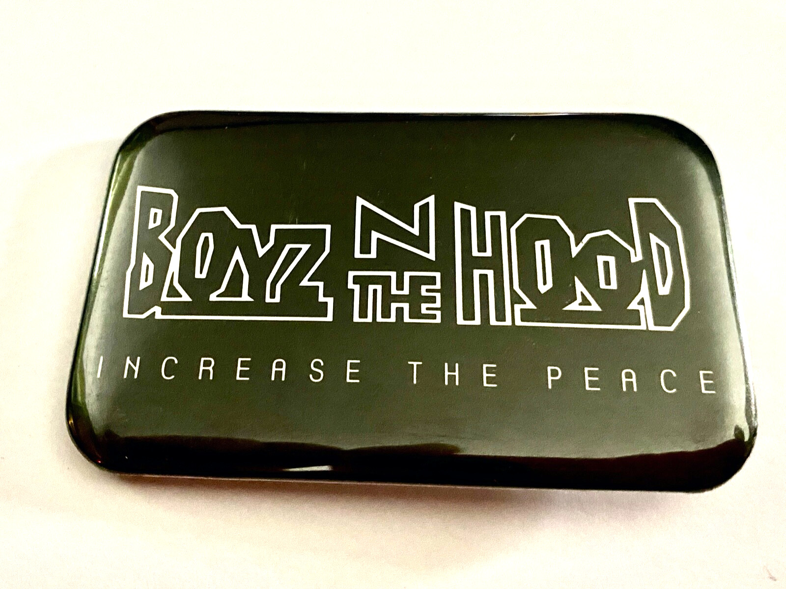 Vintage 1991 BOYZ IN THE HOOD-Increase The Peace Movie Pinback Button