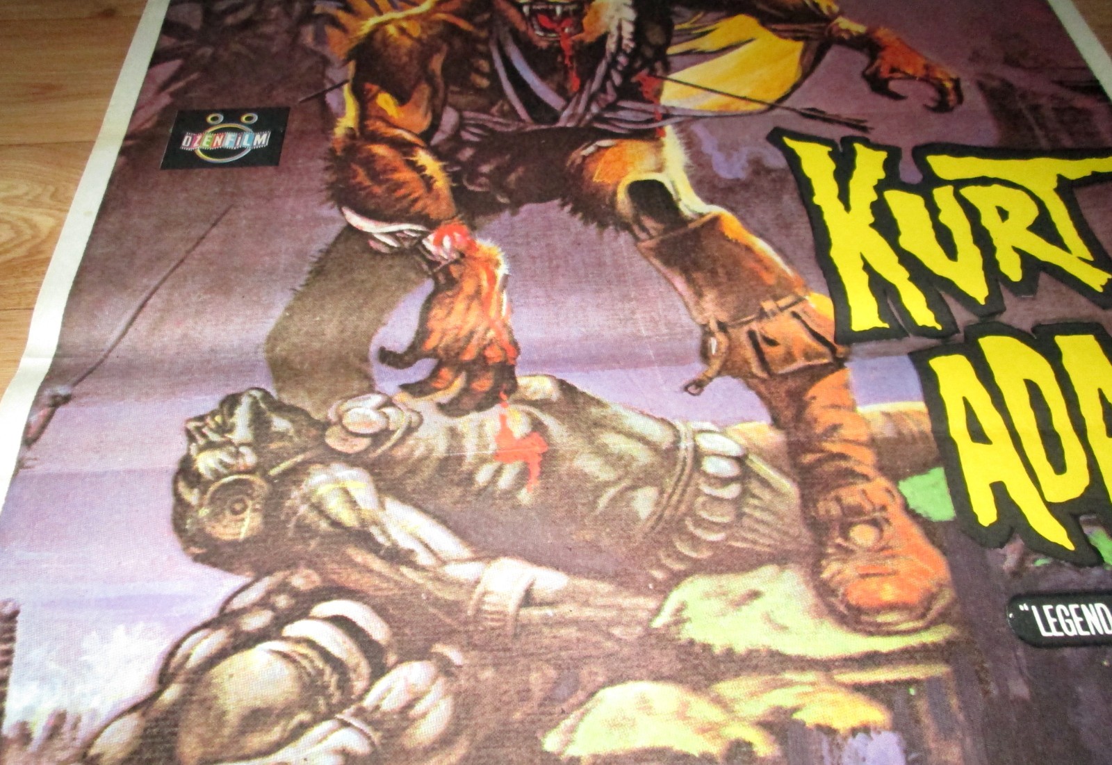 WEREWOLF 1975 Peter Cushing COOL Art ORIGINAL Turkish 27×40 RARE Movie Poster