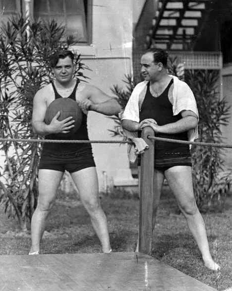 Al Capone & James Braddock Mafia Organized Crime Mobster Mob 8×10 PHOTO PRINT