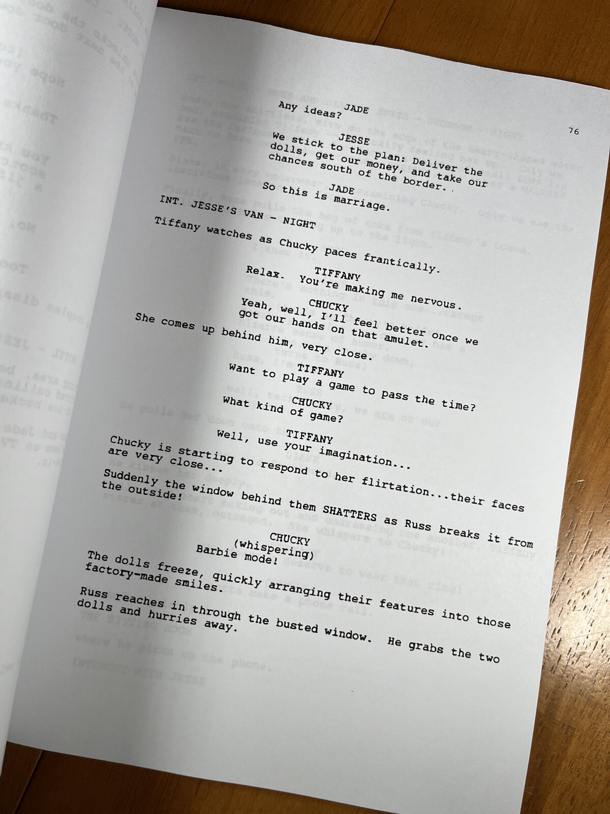 Bride of Chucky Script Signed- Autograph Reprints- 121 Pgs- Child’s Play- Horror