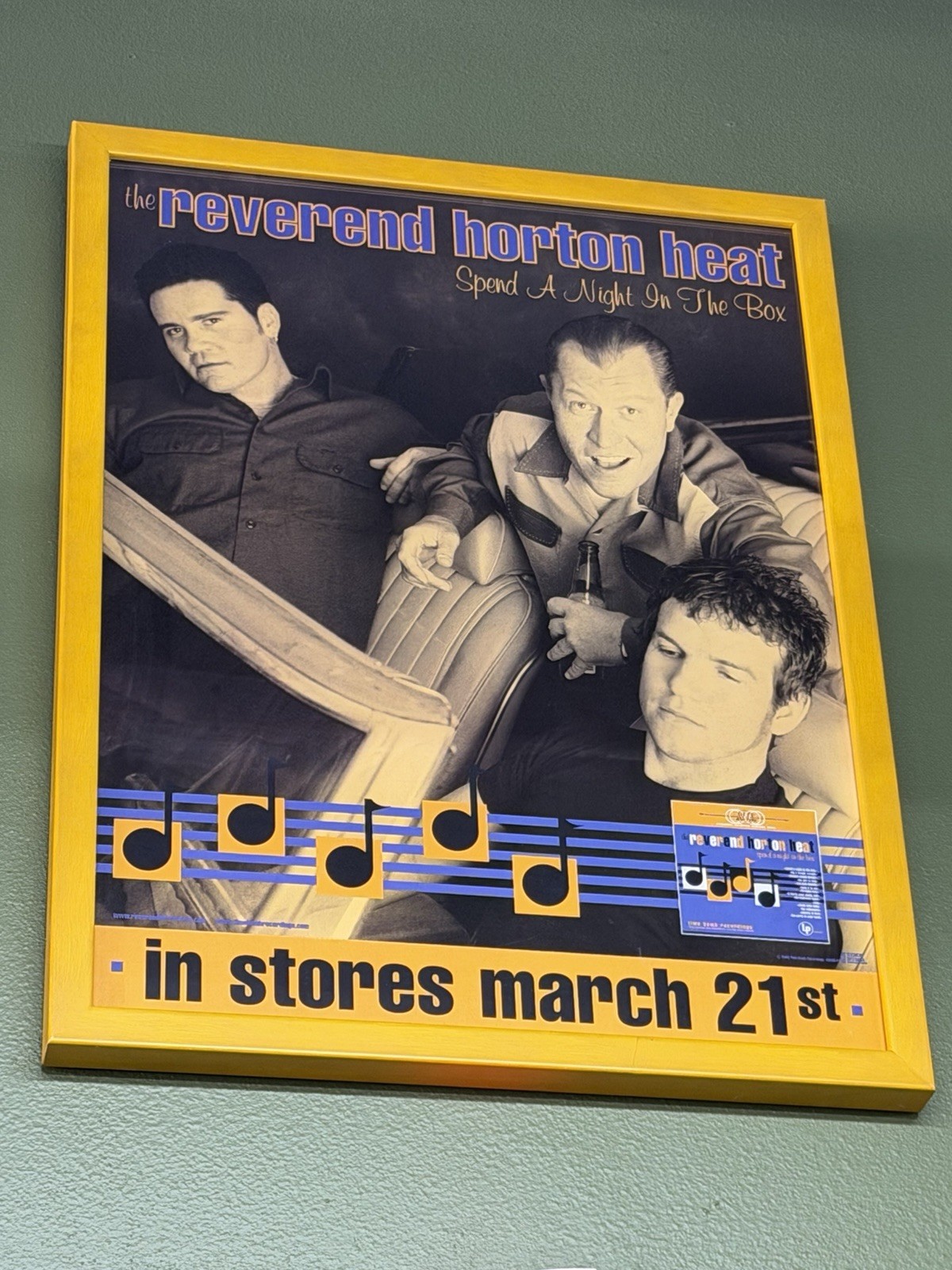 REVEREND HORTON Spend s Night in the box CONCERT TOUR POSTER-Rockabilly 26×19.5