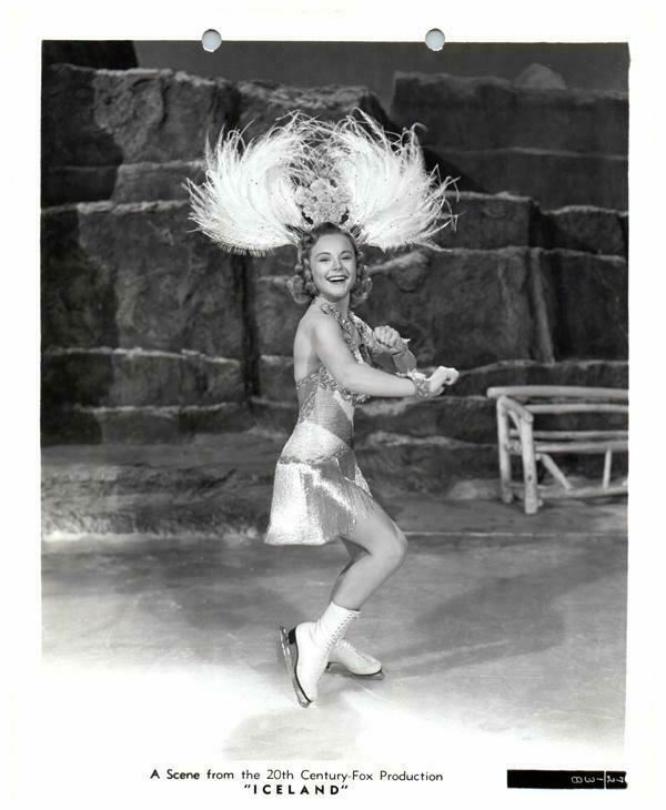 Sonja Henjie Ice Skating Olympic Original Key Book 8×10 Photo Iceland 1942
