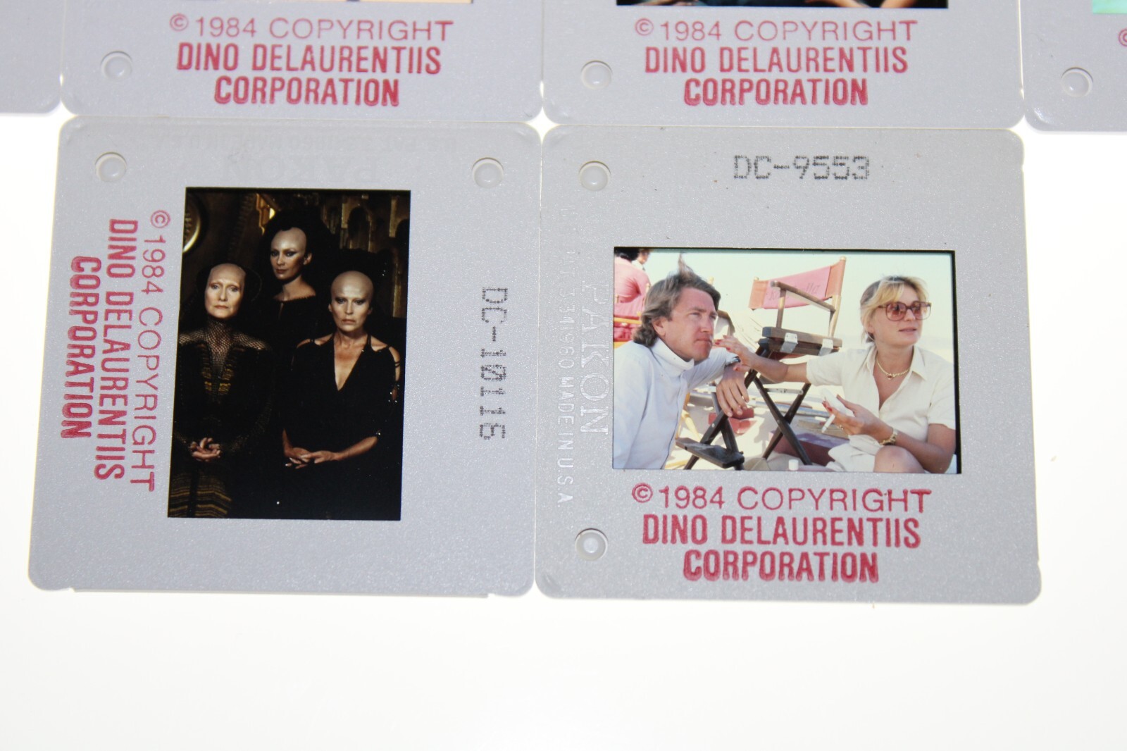 DUNE – 14 press kit slides Kyle MacLachlan Virginia Madsen José Ferrer Sting